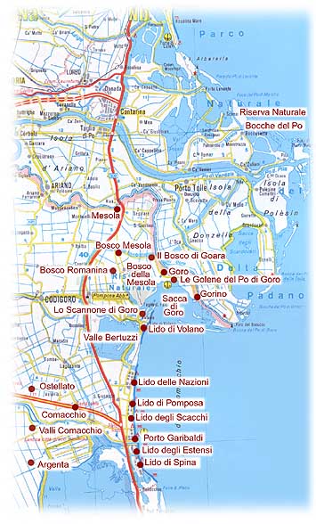 Il parco naturale del delta del Po