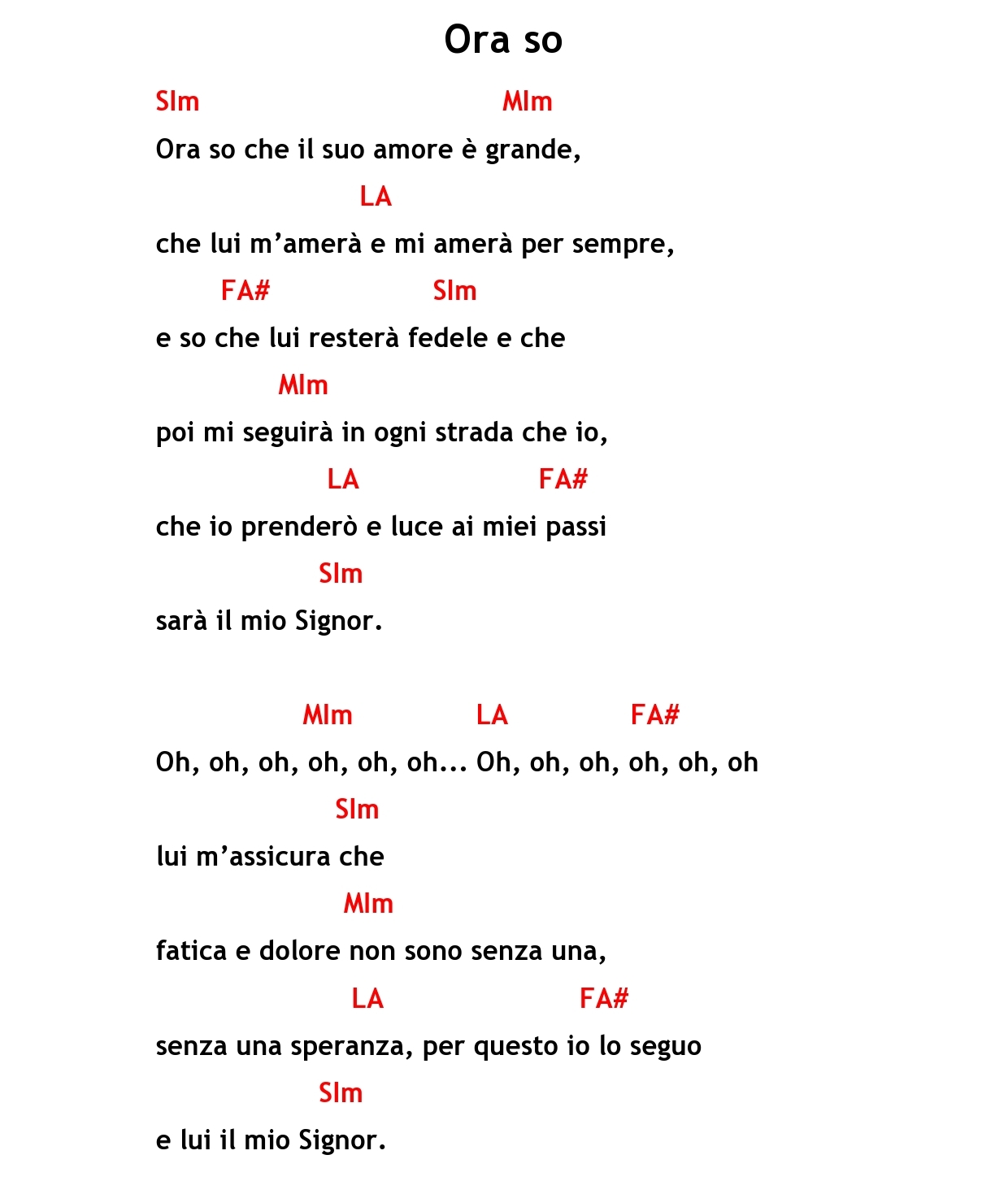 Ora so
