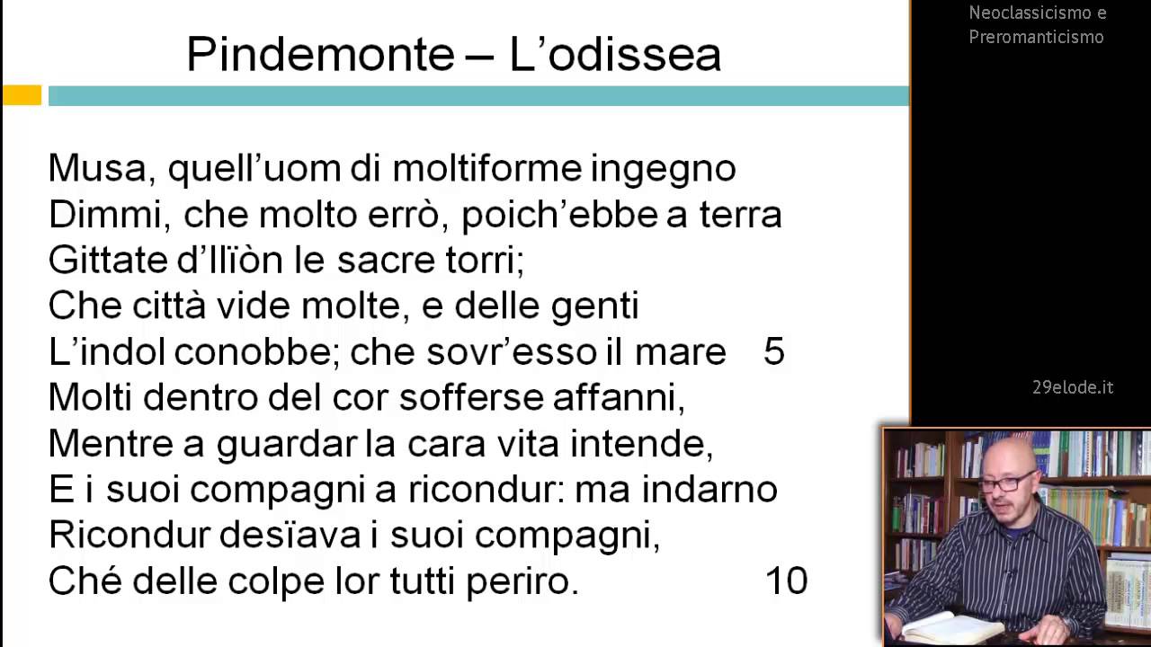 Monti – Iliade e Pindemonte – Odissea – Videolezioni di Letteratura del ‘800 – 29elode.it