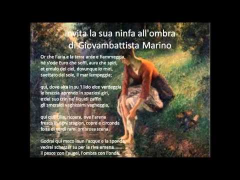 Invita la sua ninfa all’ombra – sonetto di Giovan Battista Marino