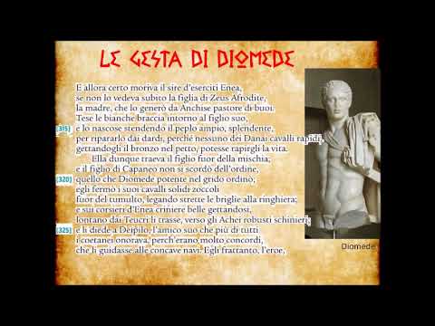 Le gesta di Diomede e il ferimento di Afrodite. Iliade V vv. 311-346