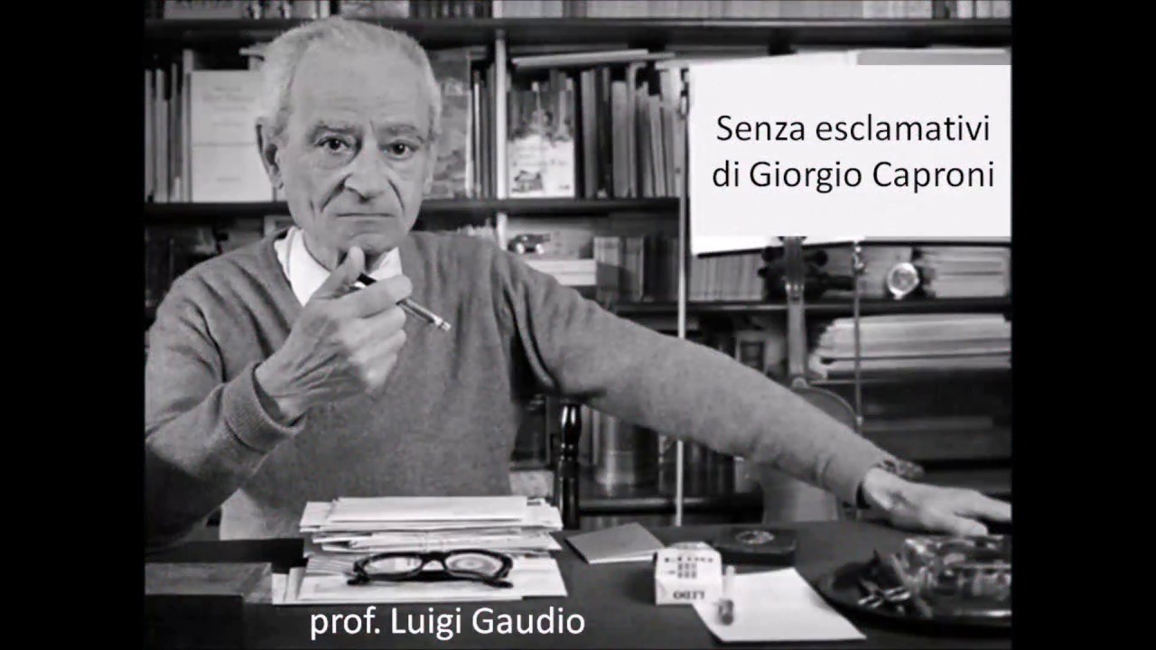 Senza esclamativi di Giorgio Caproni