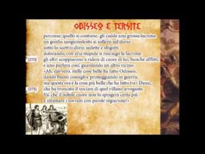 L’ultima parte di Odisseo e Tersite dall’Iliade di Omero
