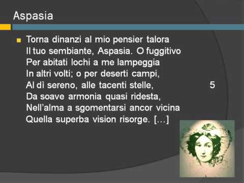 Il ciclo di Aspasia e i canti napoletani