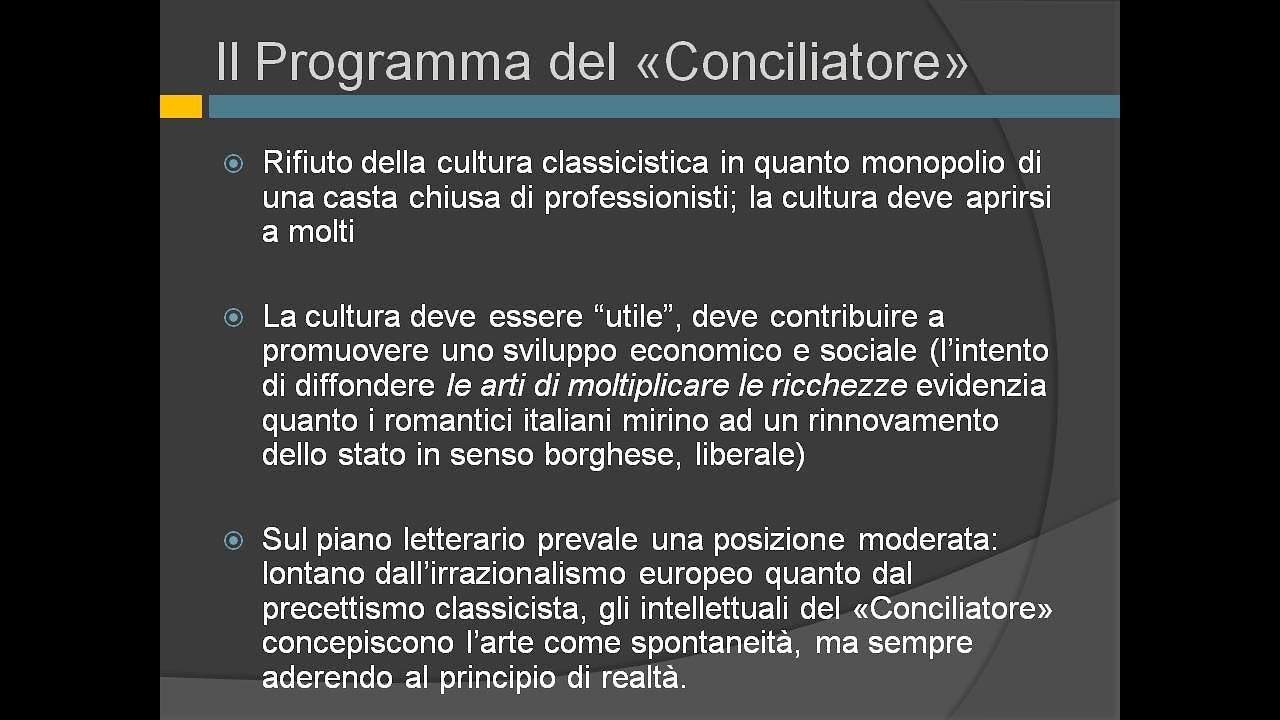 Il programma del Conciliatore di Pietro Borsieri