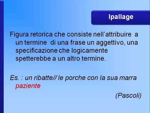 Lessico poetico e figure retoriche