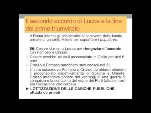 Cesare dall’ascesa al potere alla morte prima parte