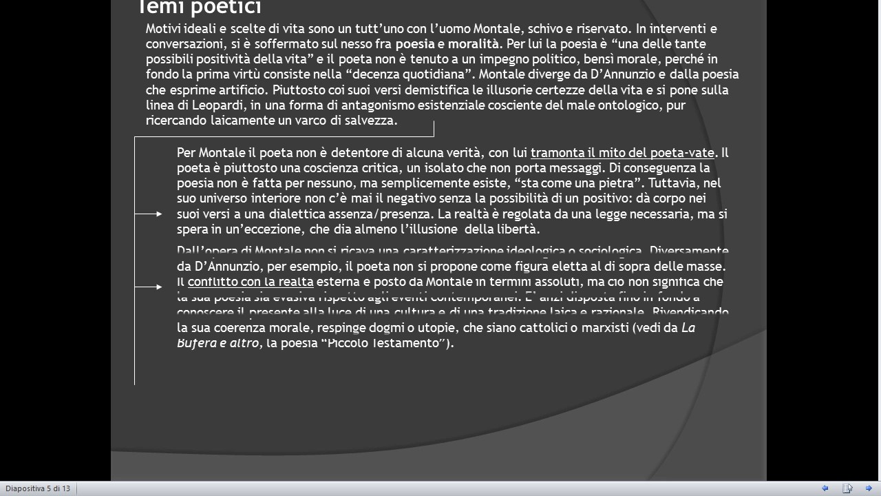 Eugenio Montale il disicanto la speranza e la poetica degli oggetti