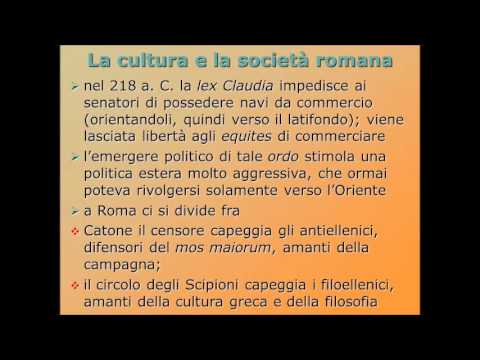 I cambiamenti nella societa’Ã` romana del secondo secolo a.C.