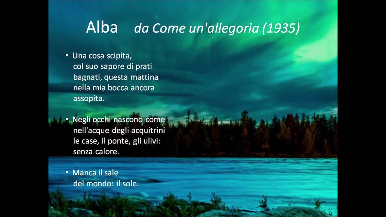 Alba di Giorgio Caproni