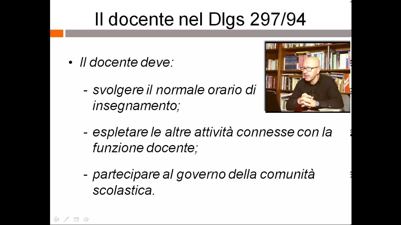 Il docente nel Dlgs 297-94 – Avvertenze generali per il Concorso a cattedra per docenti