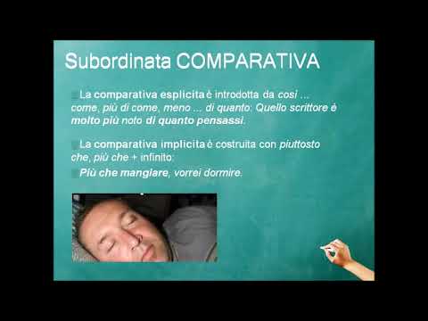 Le proposizioni comparative e comparative ipotetiche