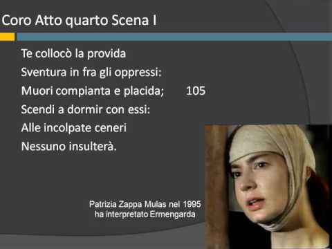 Gli ultimi versi del coro dell’Atto quarto dell’Adelchi