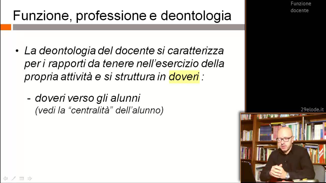 funzione professione e deontologia – Avvertenze generali per il concorso a cattedra – 29elode.it