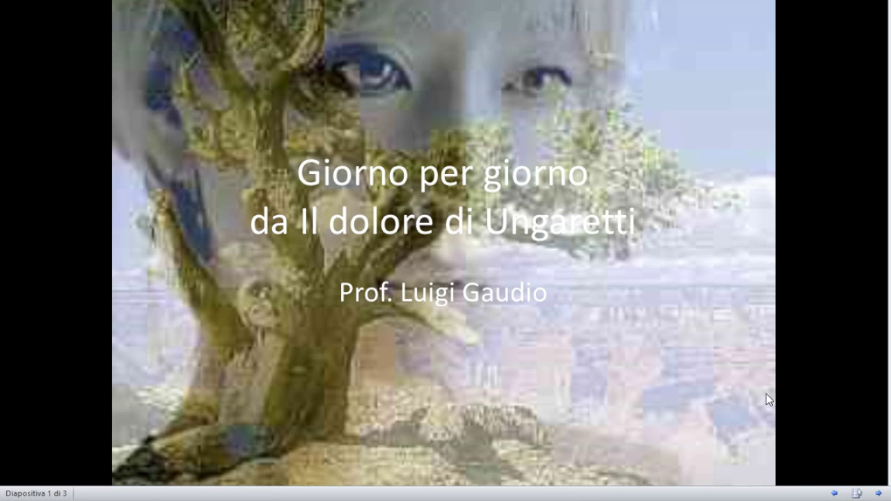 Giorno per giorno da Il dolore di Giuseppe Ungaretti