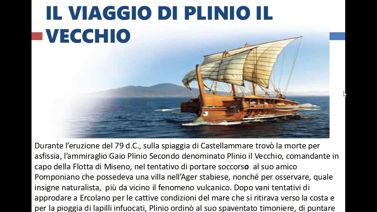 Plinio il giovane narra l’eruzione del Vesuvio e la morte dello zio