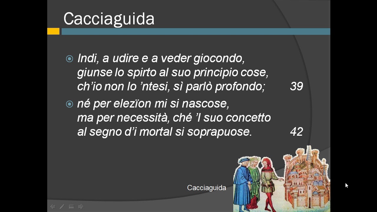 Fine della spiegazione del canto quindicesimo del Paradiso vv. 31-148