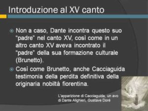 Canto quindicesimo del paradiso vv. 1-63