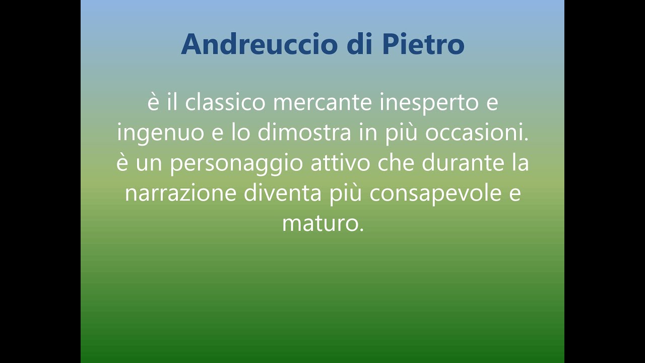 Andreuccio da Perugia quinta novella della seconda giornata del Decameron