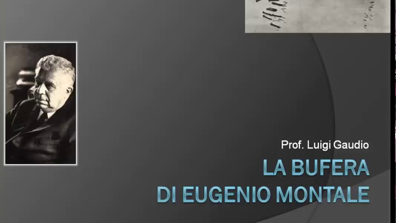 La bufera di Eugenio Montale