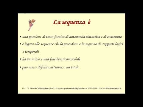 Altri aspetti della narrazione: modulo ricorrente e sequenze