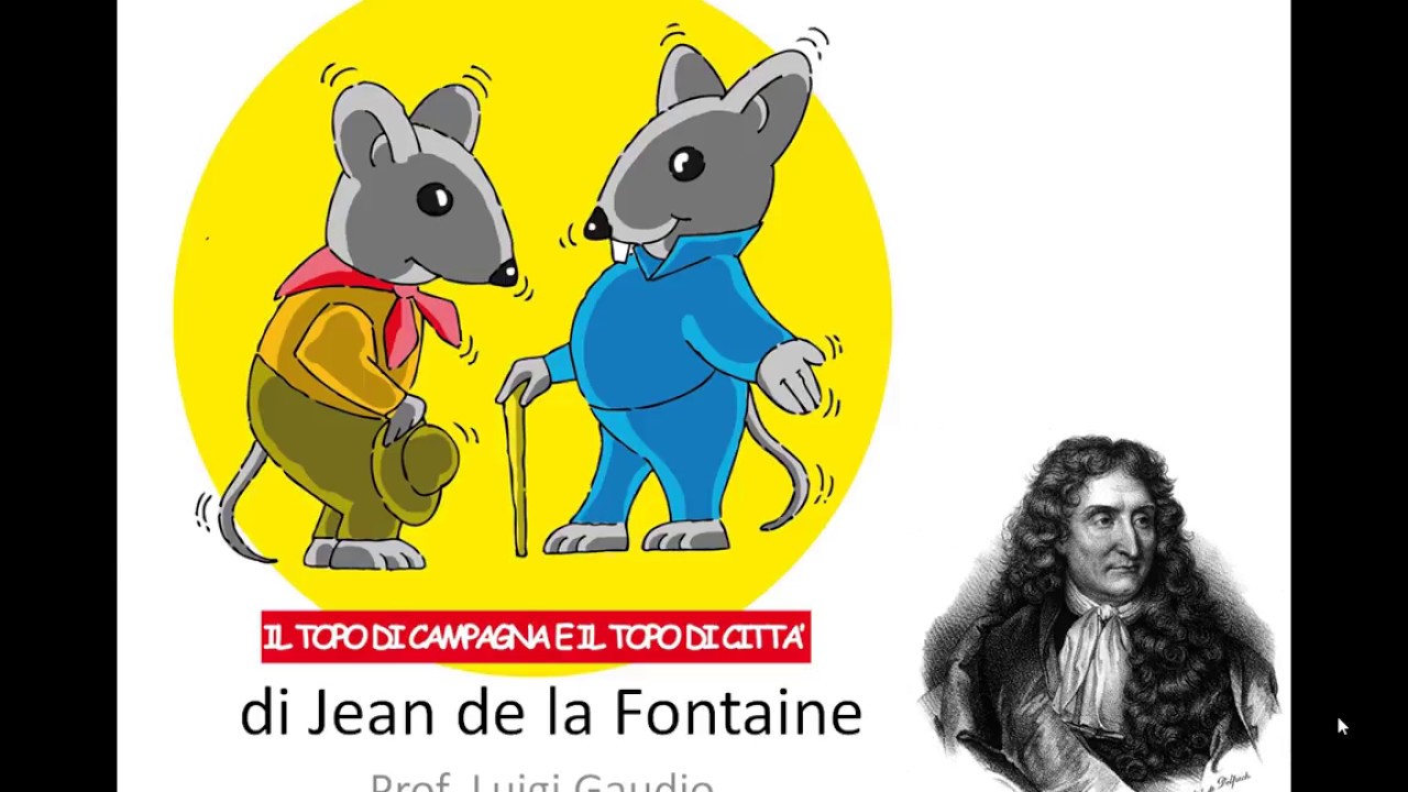 Il topo di campagna e il topo di citta’Ã` di La Fontaine