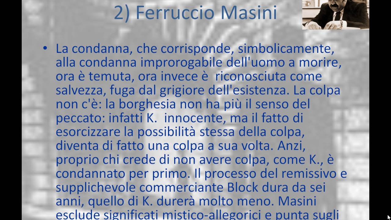 Tematiche e interpretazioni de Il processo di Franz Kafka
