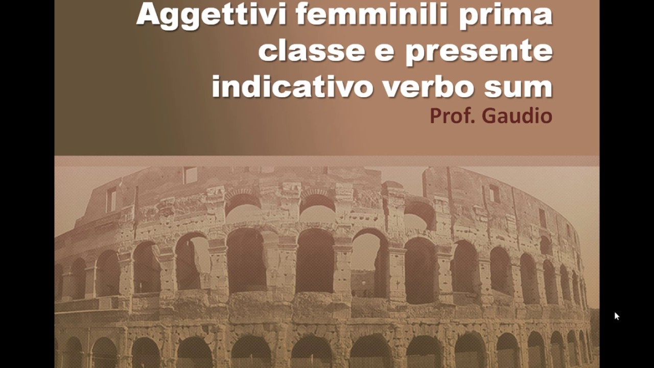 Aggettivi femminili della prima classe in latino