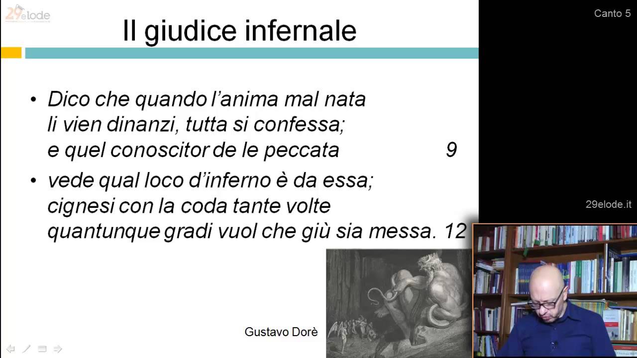 “Il giudice infernale – La divina commedia videolezioni – 29elode”