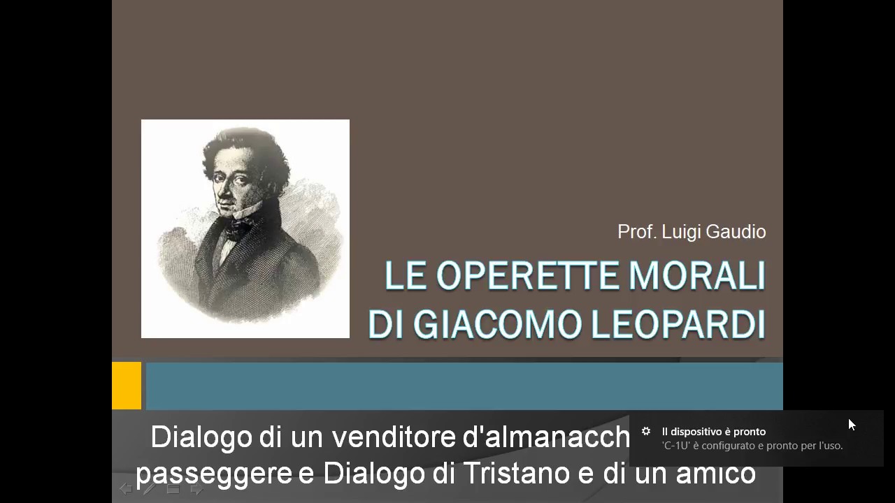 Dialogo di un venditore di almanacchi e di un passeggere e Dialogo di Tristano e di un amico