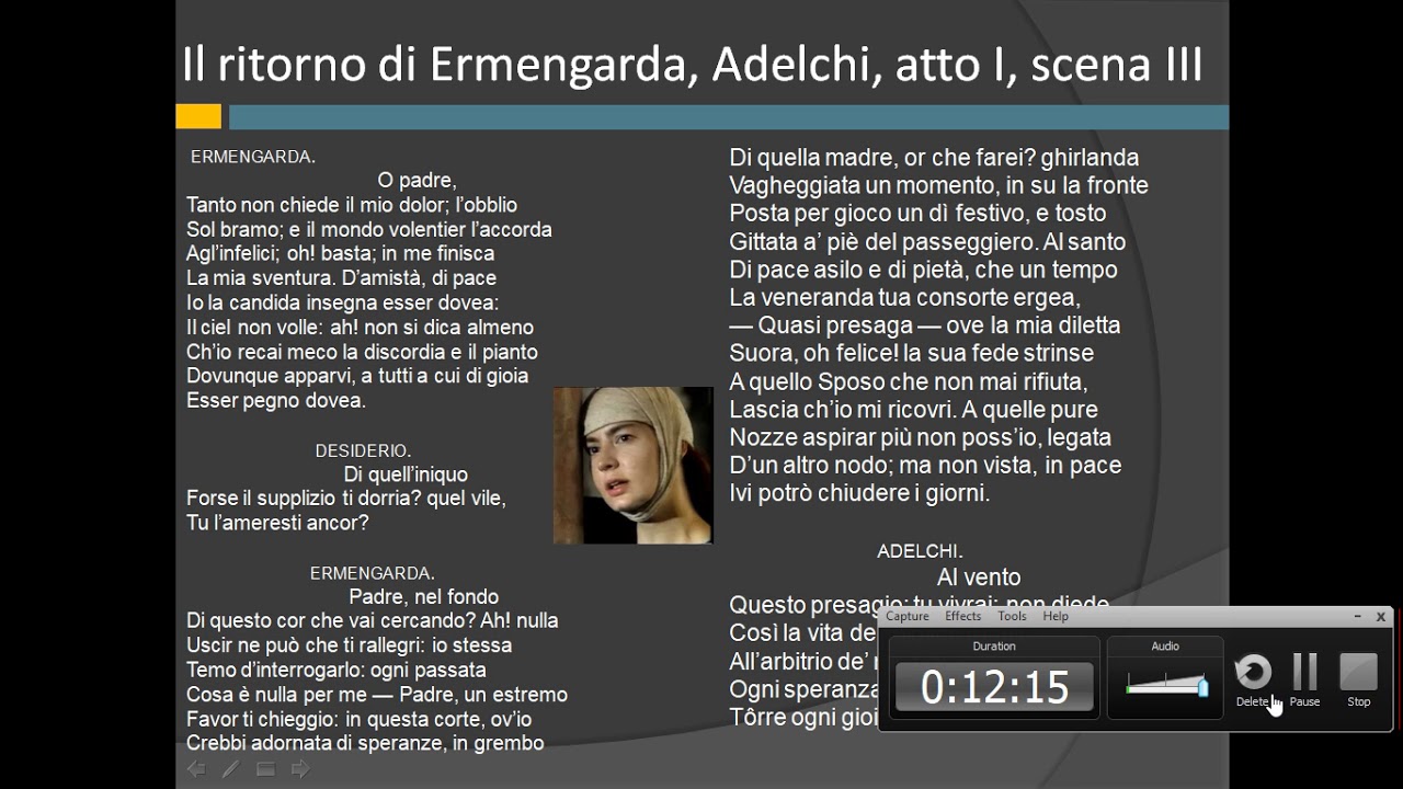 Il ritorno di Ermengarda Adelchi atto I scena III