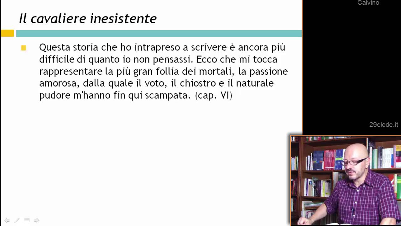 Il cavaliere inesistente – Calvino – Letteratura – 900 – 29elode
