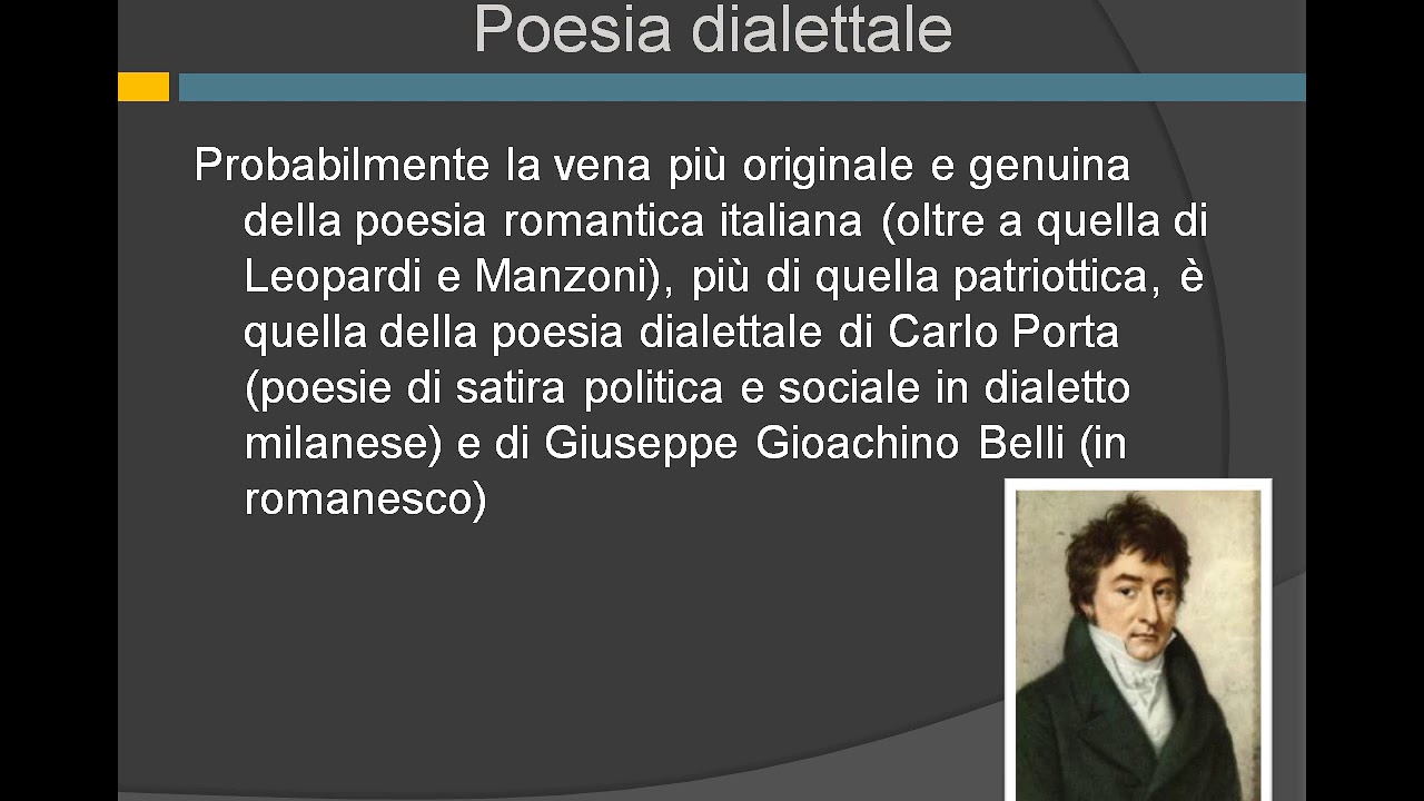 La poesia dialettale di Porta e Belli