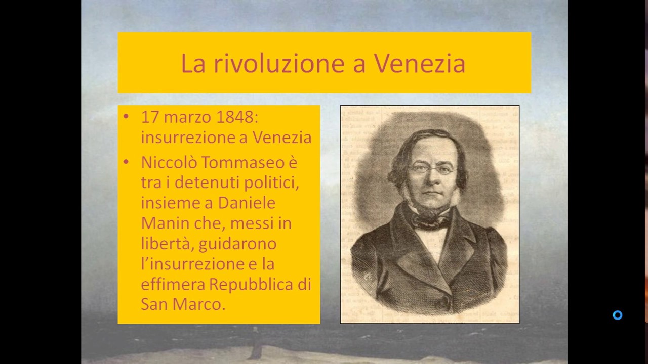 “Niccolo’ Tommaseo e la sua poesia “”A una foglia”””