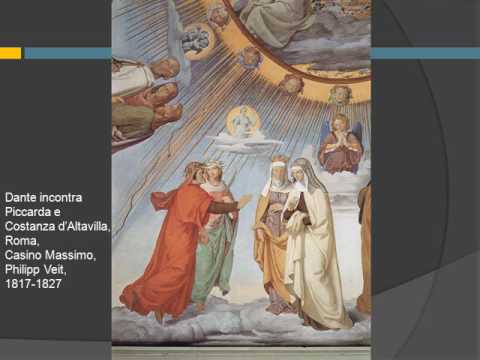 Terzo canto del Paradiso di Dante vv. 97-130 e canzone Piccarda di Luigi Gaudio