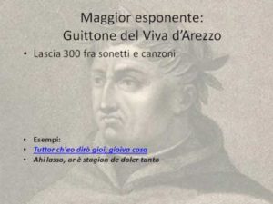 Primi 60 versi della canzone Ora parra’Ãƒ`Ã‚Â  s’eo savero’ cantare di Guittone d’Arezzo