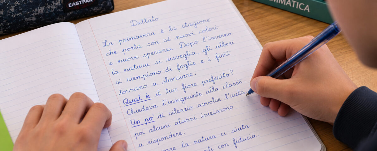 ortografia su testo dettato