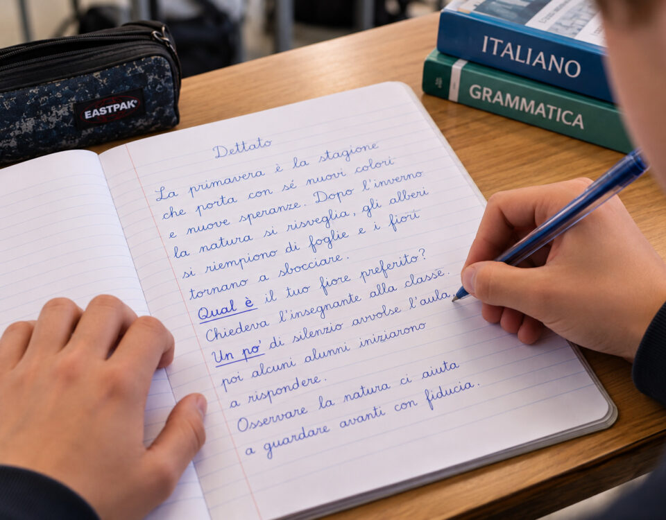 ortografia su testo dettato